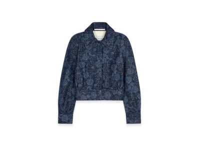 DRIES VAN NOTEN Women's Printed Denim Jacket "Indigo"