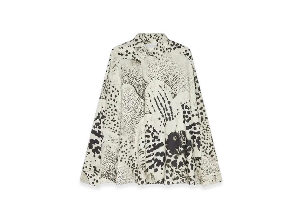 DRIES VAN NOTEN Women's Cotton Cocoon Shirt "Black"