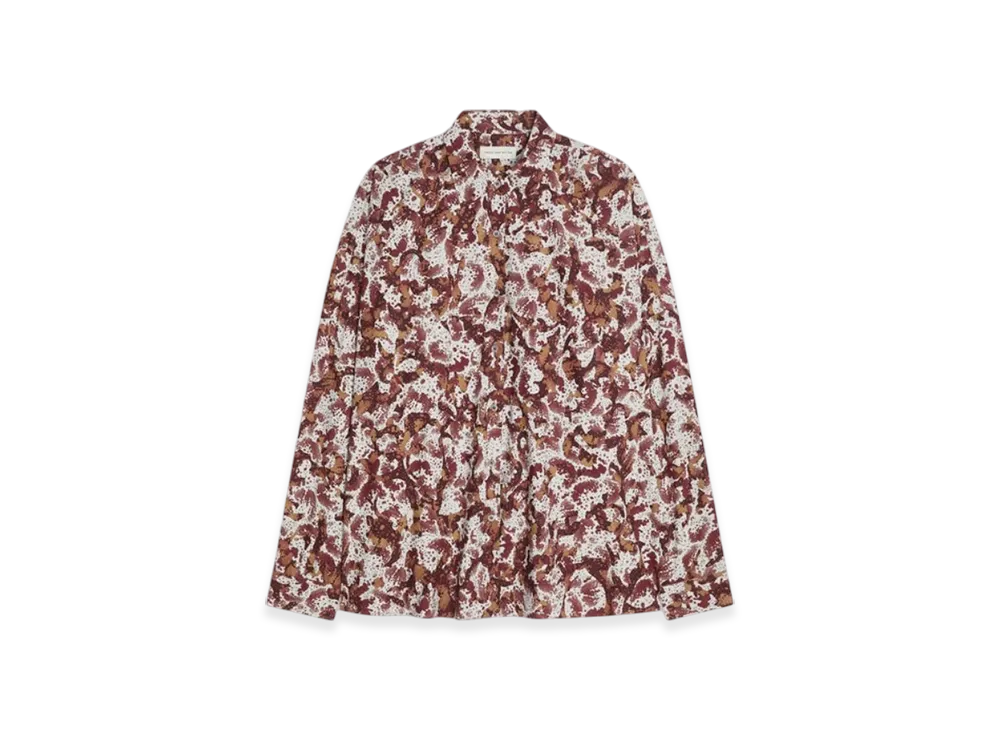 DRIES VAN NOTEN Women's Cotton Cocoon Shirt "Brown"