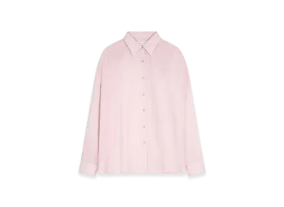 DRIES VAN NOTEN Women's Striped Cocoon Shirt "Pink"