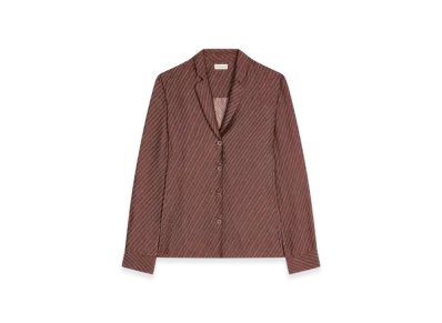 DRIES VAN NOTEN Women's Tailored Shirt "Burgundy"