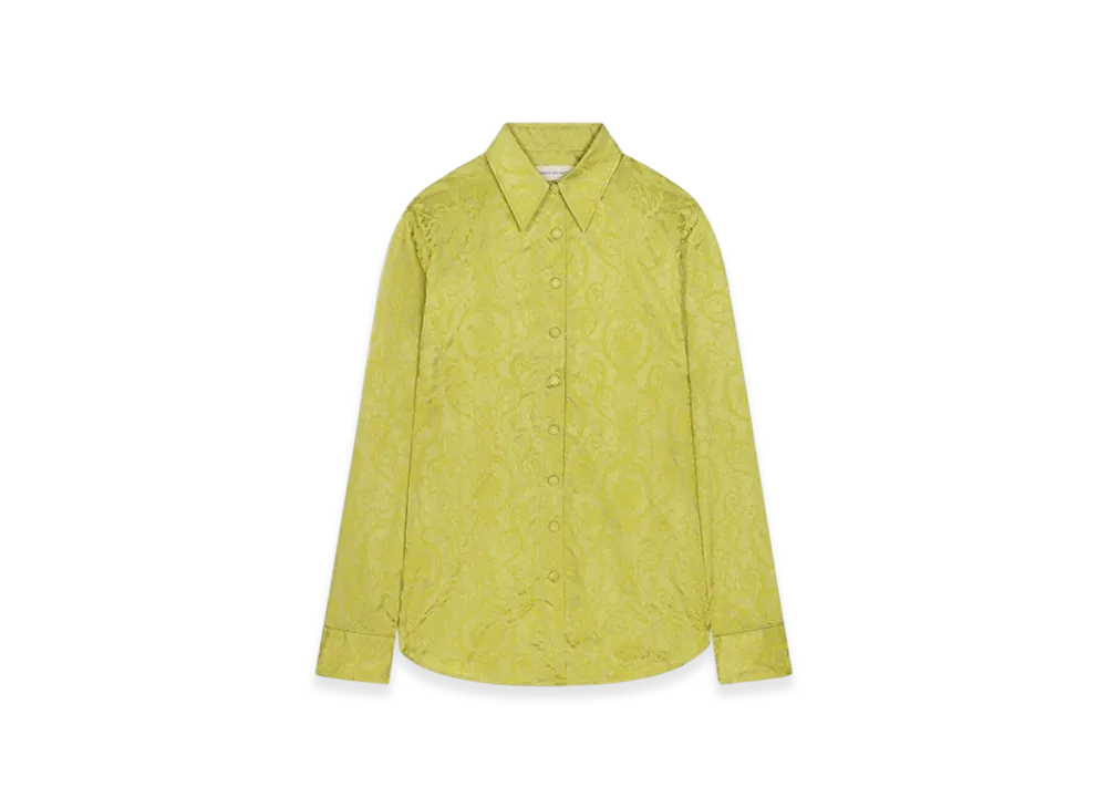 DRIES VAN NOTEN Women's Baroque Motif Shirt "Yellow"
