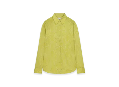 DRIES VAN NOTEN Women's Baroque Motif Shirt "Yellow"
