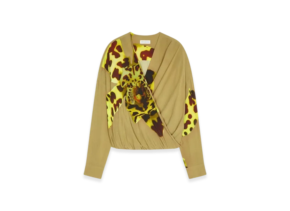 DRIES VAN NOTEN Women's Draped Top "Ocra"