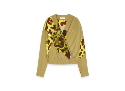 DRIES VAN NOTEN Women's Draped Top "Ocra"