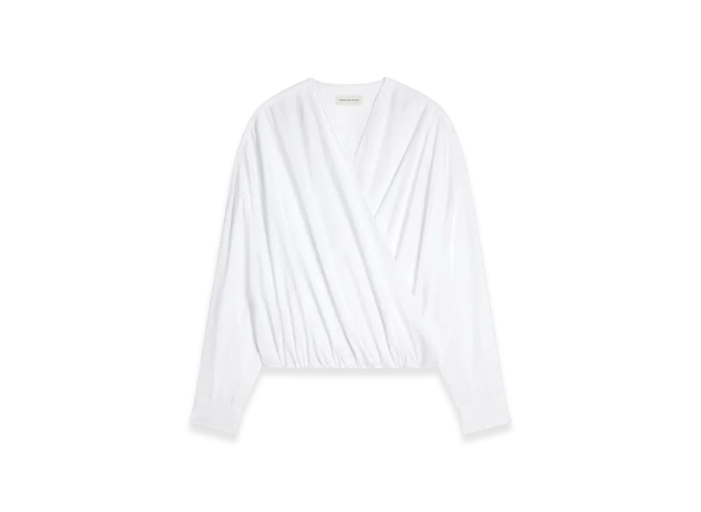 DRIES VAN NOTEN Women's Draped Top "White"