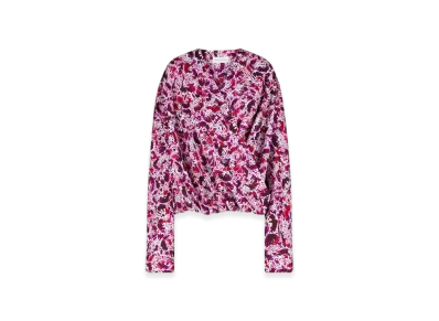 DRIES VAN NOTEN Women's Draped Top "Fuchsia"