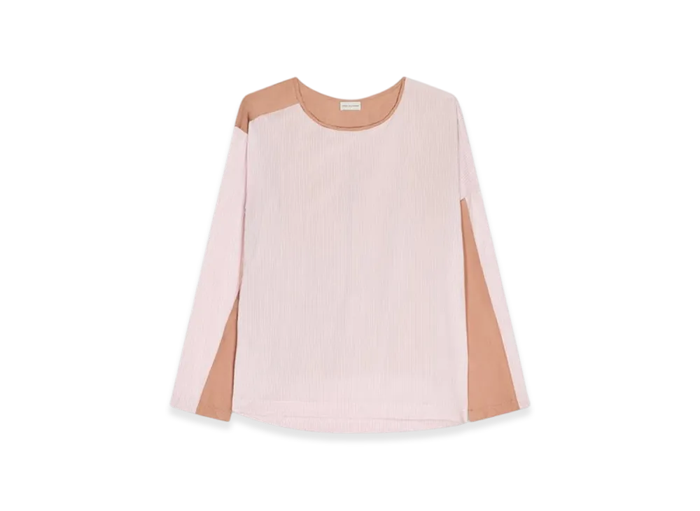 DRIES VAN NOTEN Women's Contrast Top "Pink"