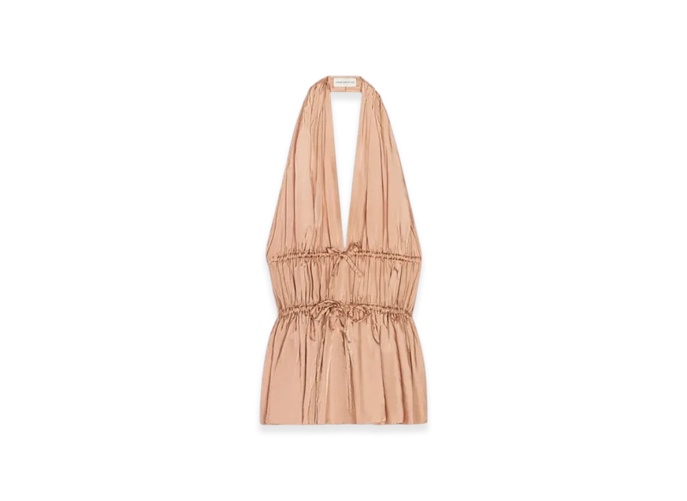 DRIES VAN NOTEN Women's Halterneck Top "Smoke"