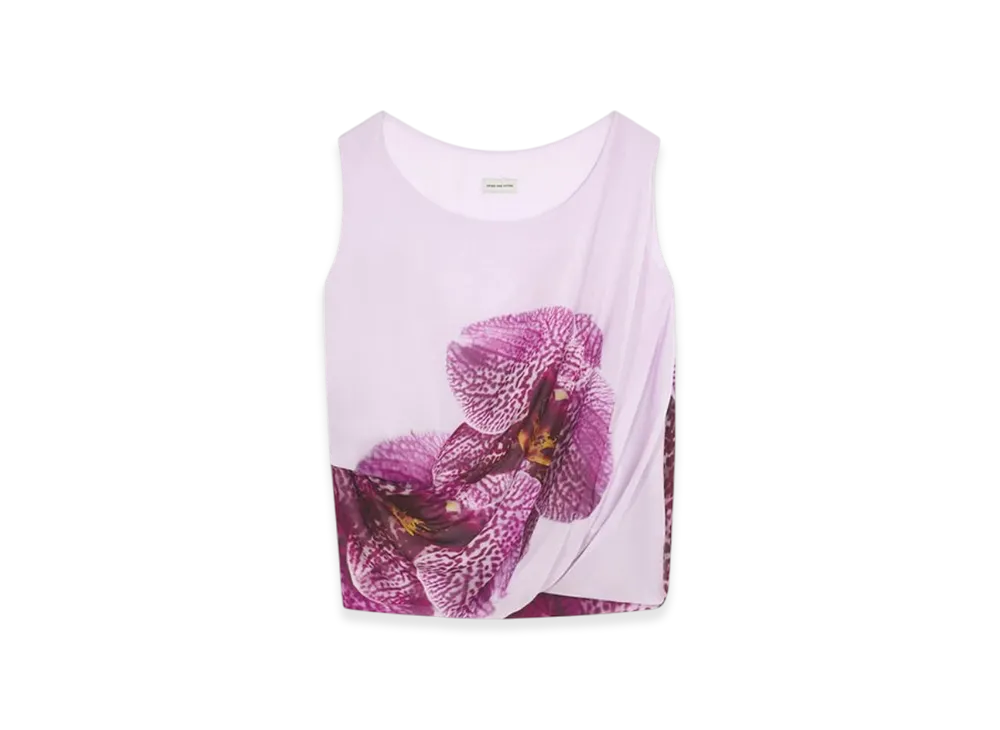 DRIES VAN NOTEN Women's Silk Tank Top "Fuchsia"