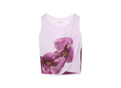 DRIES VAN NOTEN Women's Silk Tank Top "Fuchsia"