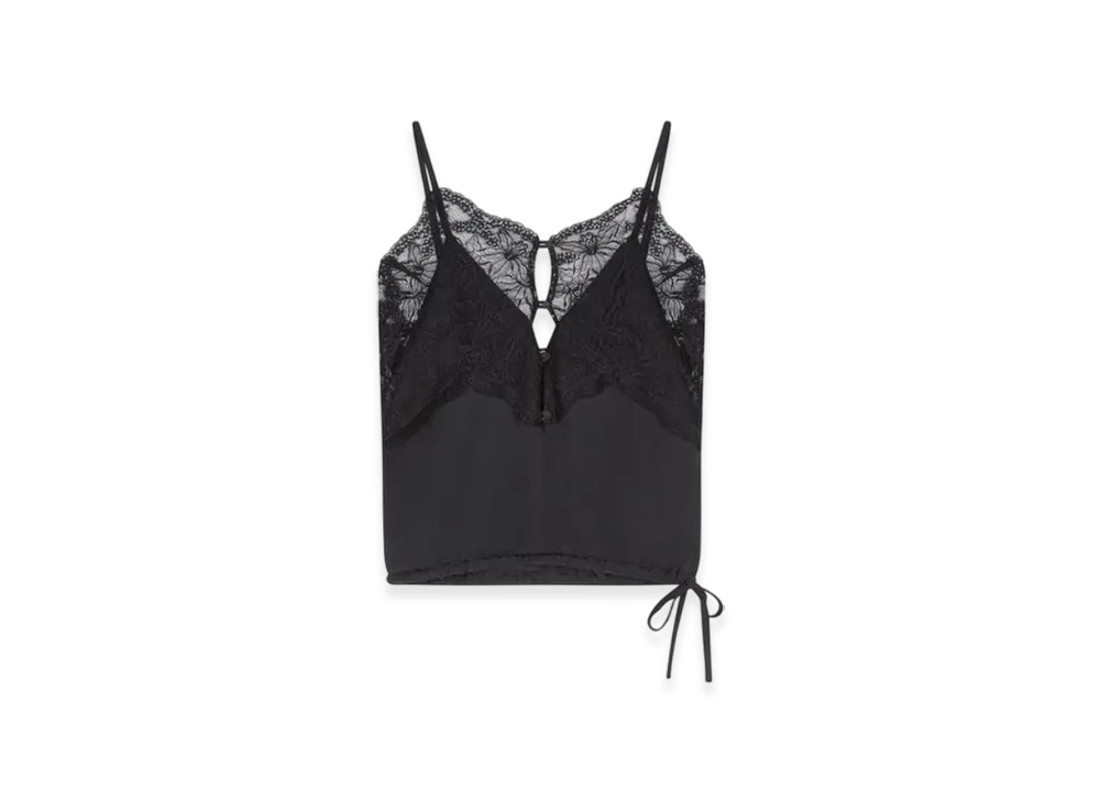DRIES VAN NOTEN Women's Lace Tank Top "Black"