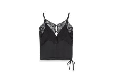 DRIES VAN NOTEN Women's Lace Tank Top "Black"