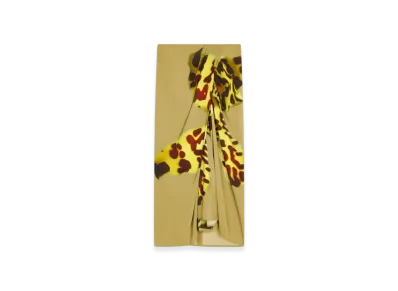 DRIES VAN NOTEN Women's Draped Flared Skirt "Ocra"