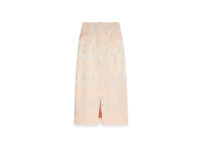 DRIES VAN NOTEN Women's Fitted Jacquard Skirt "Pink"