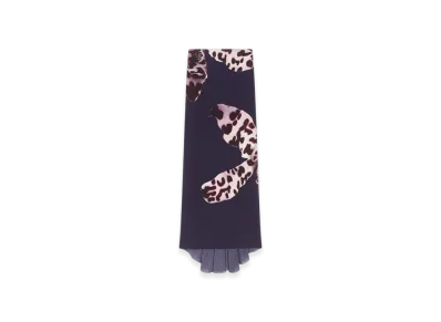 DRIES VAN NOTEN Women's Long Draped Skirt "Navy"