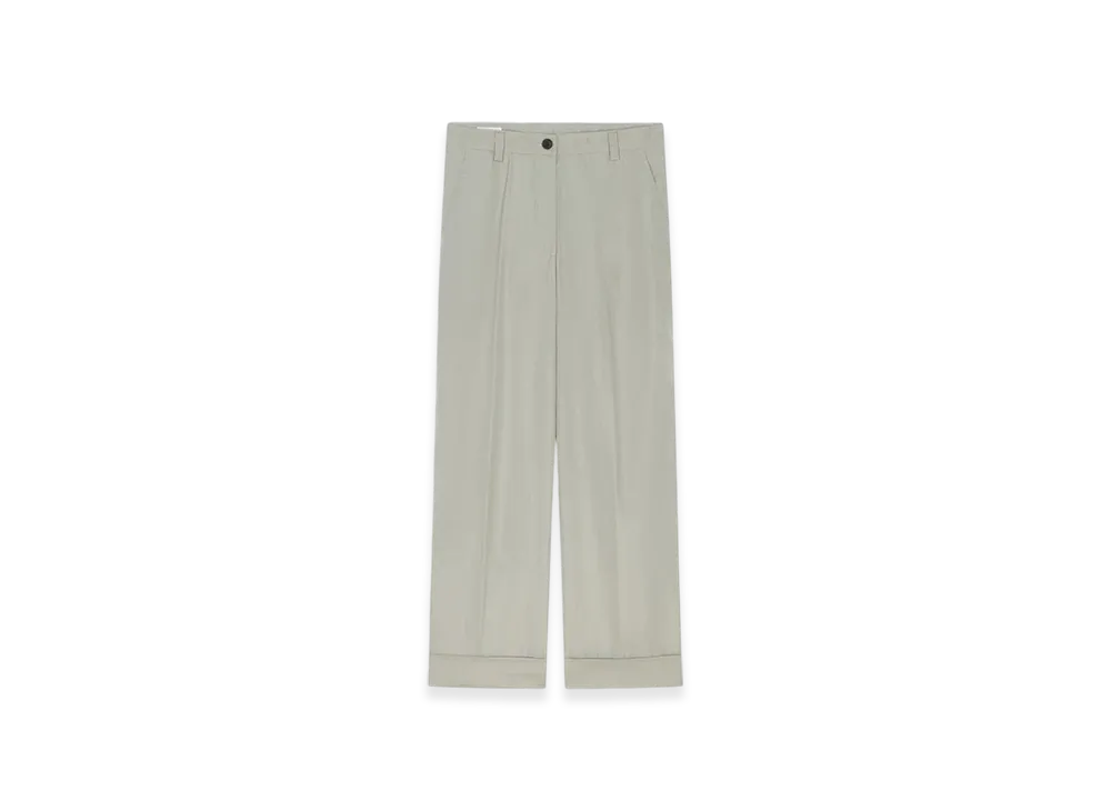 DRIES VAN NOTEN Women's Cuffed Pants "Cement"