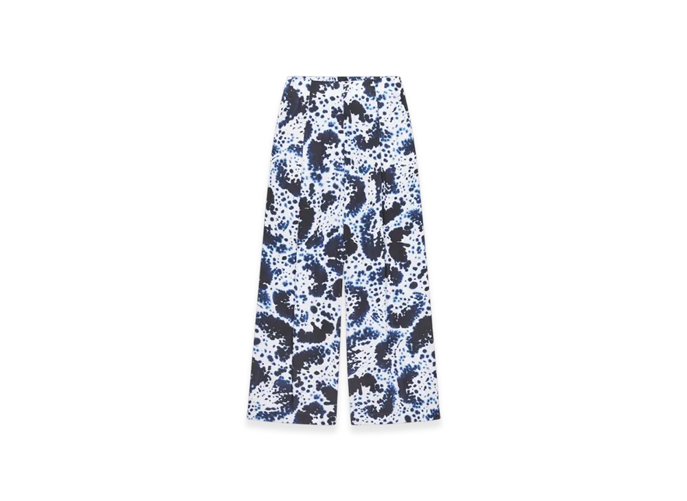 DRIES VAN NOTEN Women's Wide Pleated Pants "Navy"