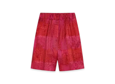 DRIES VAN NOTEN Women's Jacquard Shorts "Fuchsia"