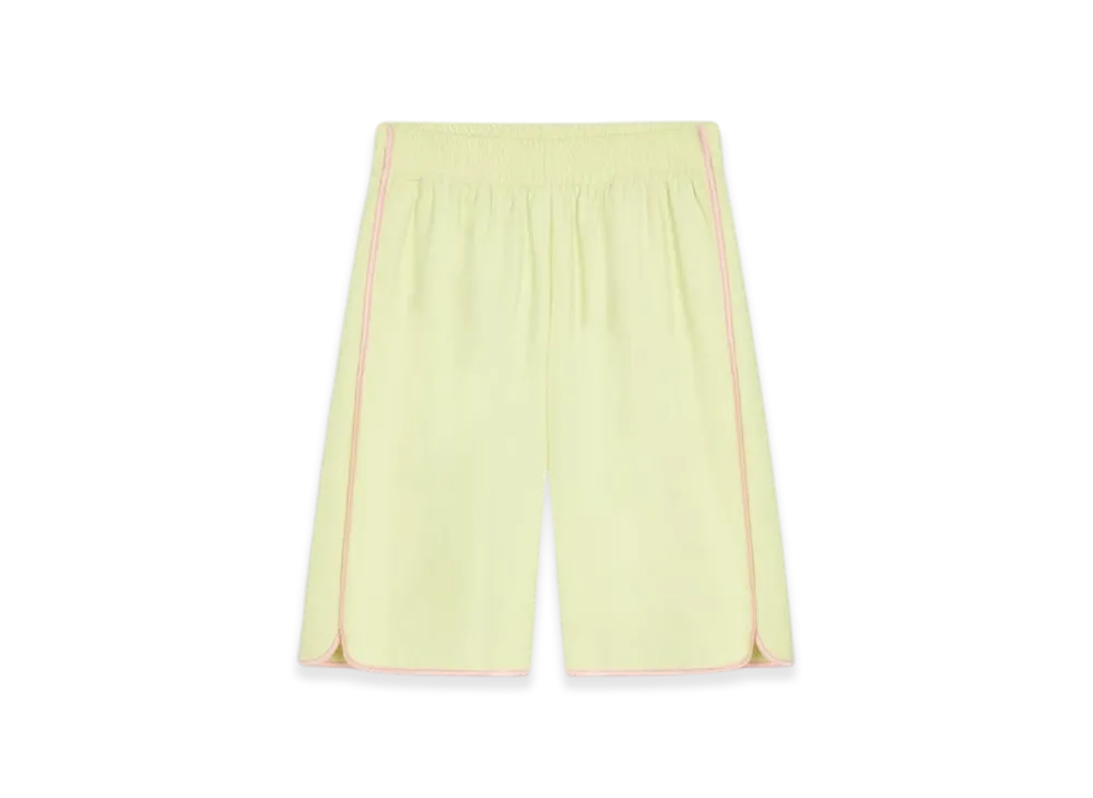 DRIES VAN NOTEN Women's Wide Leg Shorts "Pale Yellow"