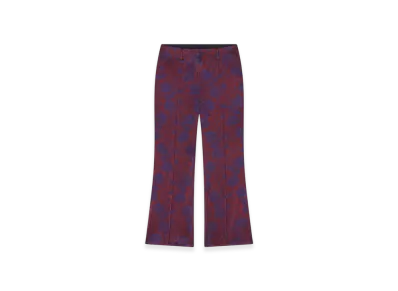 DRIES VAN NOTEN Women's Jacquard Pants "Burgundy"