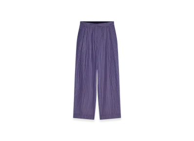 DRIES VAN NOTEN Women's Pleated Pants "Steel"
