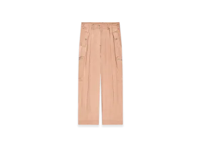 DRIES VAN NOTEN Women's Viscose Workwear Pants "Smoke"