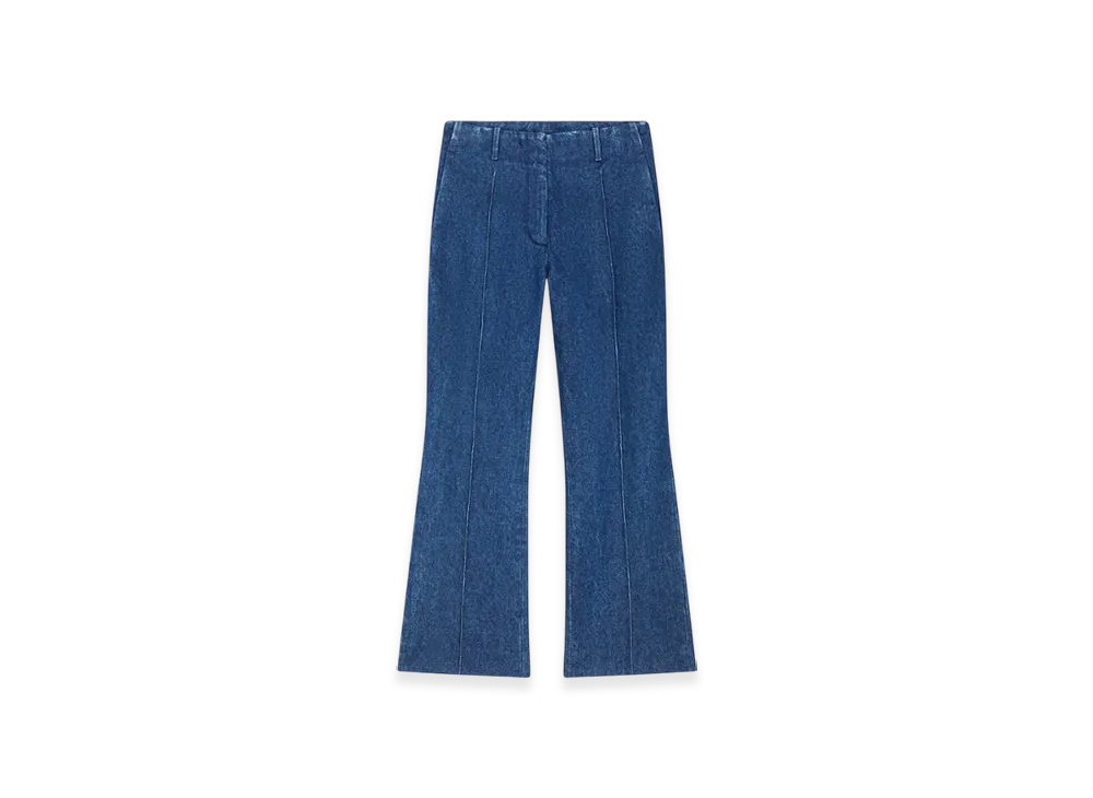 DRIES VAN NOTEN Women's Cropped Denim Pants "Blue"