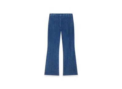 DRIES VAN NOTEN Women's Cropped Denim Pants "Blue"