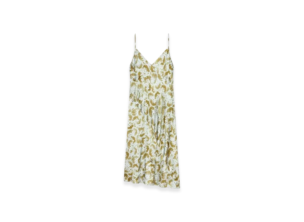 DRIES VAN NOTEN Women's Silk Slip Dress "Khaki"