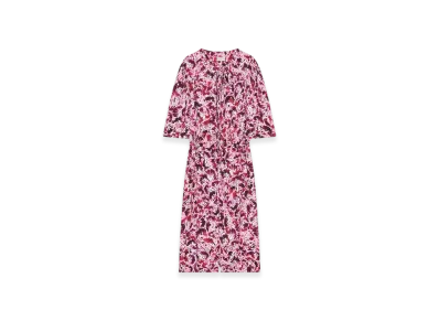 DRIES VAN NOTEN Women's Printed Dress "Fuchsia"
