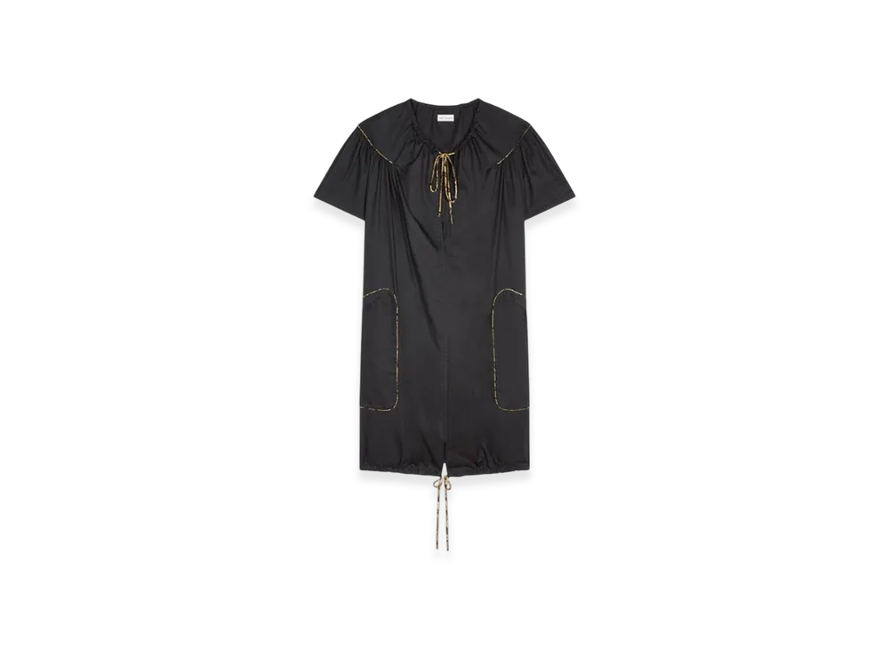 DRIES VAN NOTEN Women's Oversized Cotton Dress "Black"