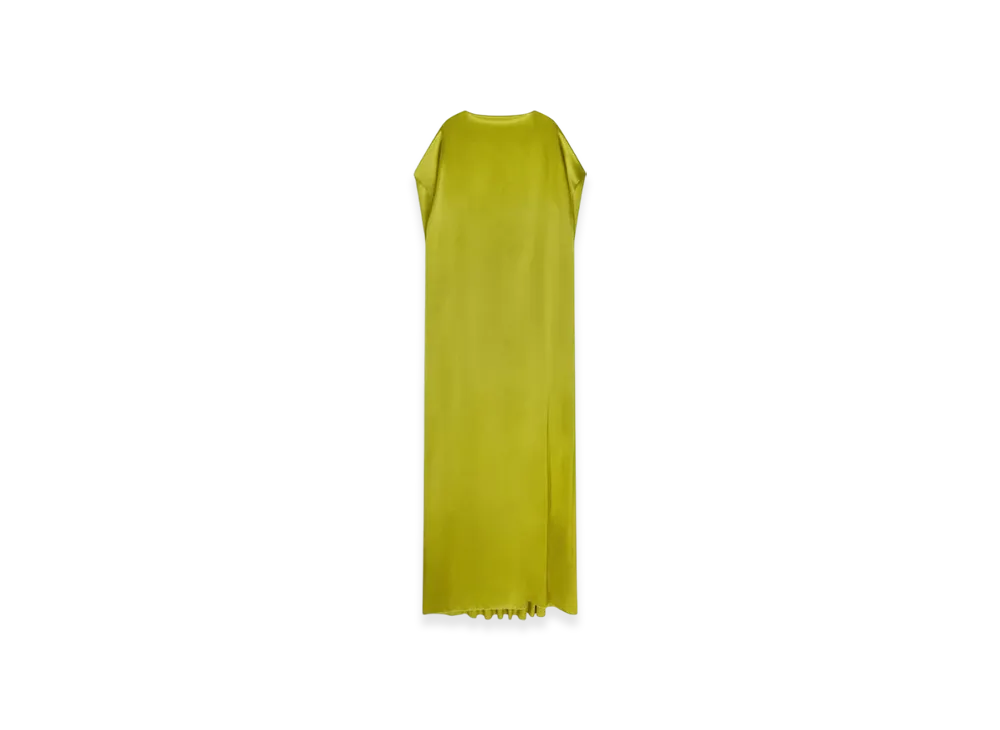 DRIES VAN NOTEN Women's Silk Floor Length Dress "Olive"