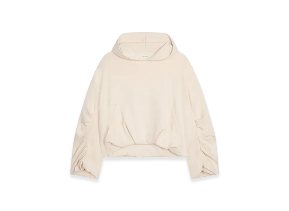 DRIES VAN NOTEN Women's Draped Hoodie "Ecru"