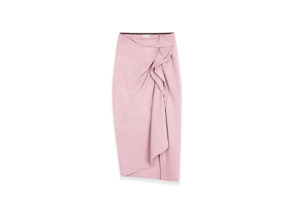 DRIES VAN NOTEN Women's Ruffled Cotton Skirt "Pink"