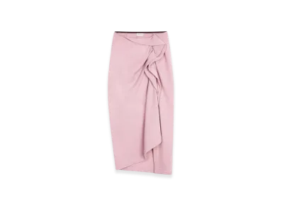 DRIES VAN NOTEN Women's Ruffled Cotton Skirt "Pink"