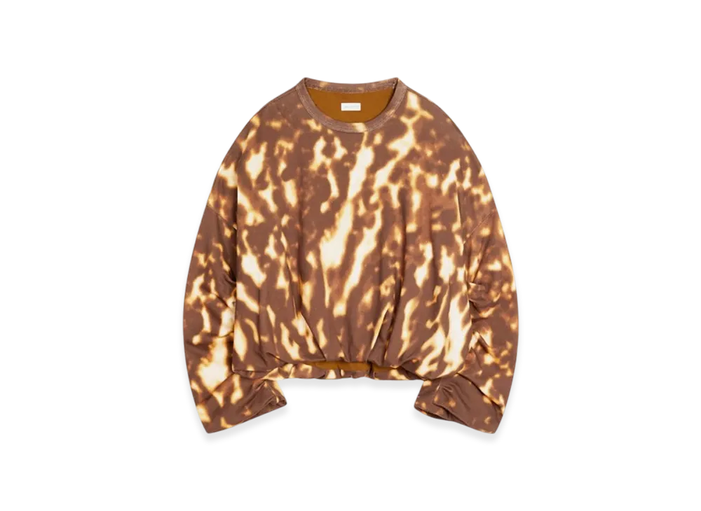 DRIES VAN NOTEN Women's Draped Sweatshirt "Amber"