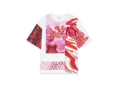 DRIES VAN NOTEN Women's Printed Cotton Tee "White"