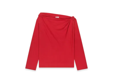 DRIES VAN NOTEN Women's Off-Shoulder Top "Red"