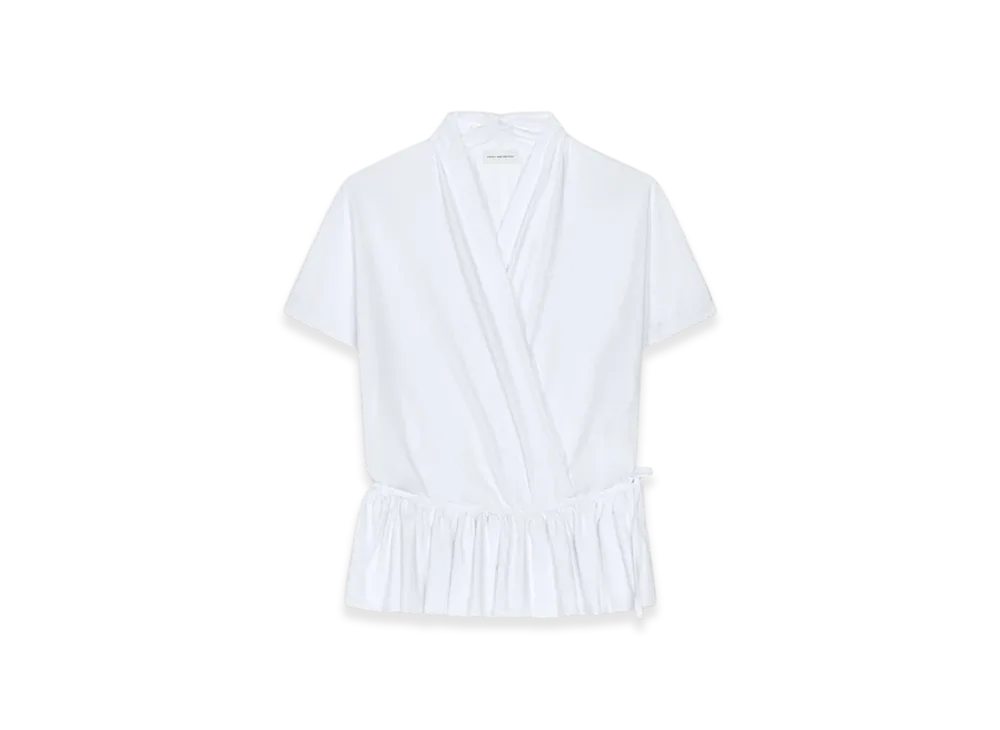 DRIES VAN NOTEN Women's Peplum Tee "White"
