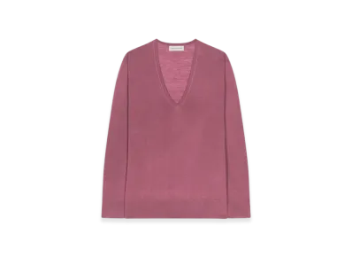 DRIES VAN NOTEN Women's Merino Wool Sweater "Old Rose"