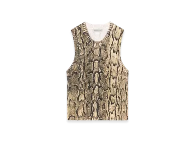 DRIES VAN NOTEN Women's Snake Print Sweater "Beige"