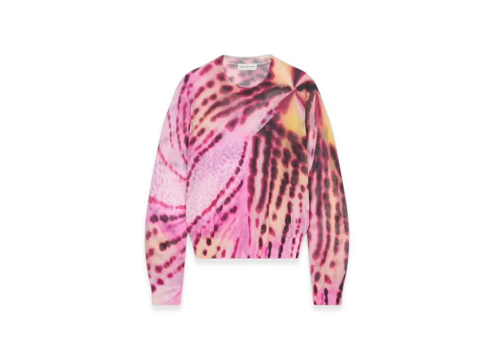 DRIES VAN NOTEN Women's Floral Print Sweater "Pink"
