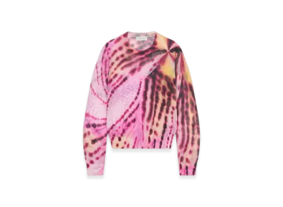 DRIES VAN NOTEN Women's Floral Print Sweater "Pink"