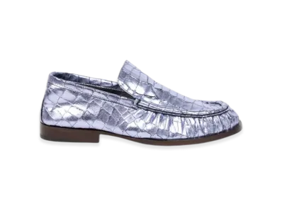 DRIES VAN NOTEN Women's Metallic Loafers "Lilac"
