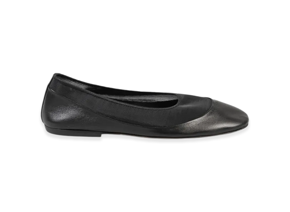 DRIES VAN NOTEN Women's Leather Ballet Flats "Black"