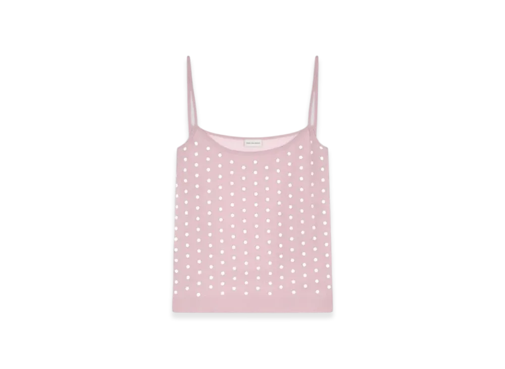 DRIES VAN NOTEN Women's Embellished Tank Top "Pink"