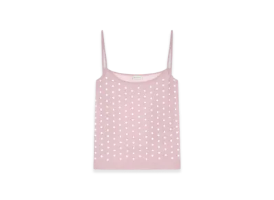DRIES VAN NOTEN Women's Embellished Tank Top "Pink"