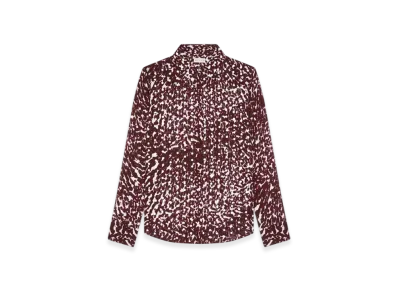 DRIES VAN NOTEN Women's Embellished Shirt "Burgundy"