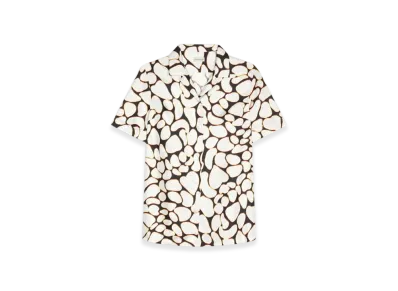 DRIES VAN NOTEN Women's Silk Short Sleeve Shirt "Off White"